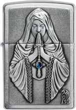 Load image into Gallery viewer, Zippo Anne Stokes Gothic Prayer Emblem Pocket Lighter
