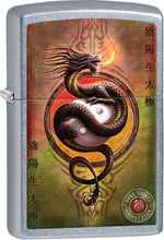 Load image into Gallery viewer, Zippo Lighter- Personalized Message Engrave for Dragon Dragon Yin &amp; Yang #Z342
