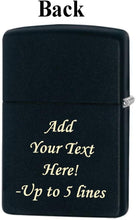 Load image into Gallery viewer, Zippo Lighter- Personalized Engrave Butterflies Black Matte #Z5467
