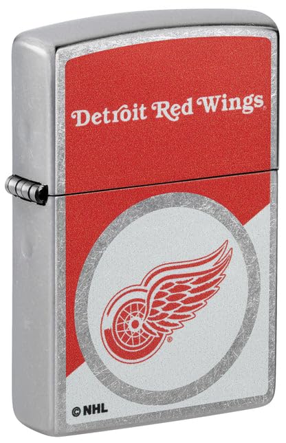 Zippo Lighter - Custom Engraved with Your Message for NHL Detroit Red Wings 2024 Street Chrome Pocket Lighter 46190
