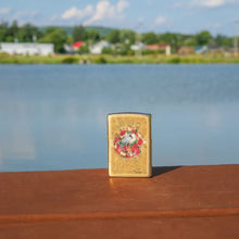 Load image into Gallery viewer, Zippo Lighter - Personalized Custom Message Engraved on Back for Spazuk Art Works Windproof Zippo Lighter (Spazuk Bird and Roses 48329)
