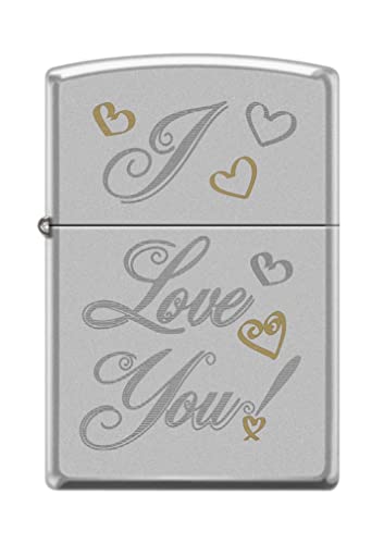 Zippo Lighter- Personalized Loving Embrace Valentine I Love You Z5000