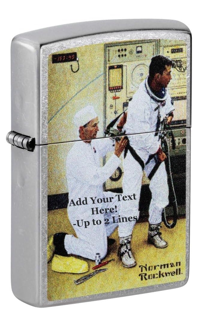 Zippo Lighter - Customized Message for Norman Rockwell Grissom and Young 48988