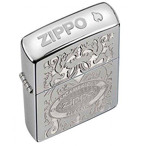 Zippo Lighter- Personalized Engrave for Crown Stamp High Polish Chrome #24751