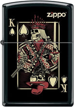 Load image into Gallery viewer, Zippo Lighter- Personalized Engrave Ace of Spades Card Game King Card #Z5450
