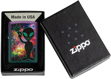 Load image into Gallery viewer, Zippo Lighter- Personalized Engrave Glow in The Dark Alien Design #49441
