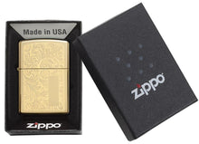 Load image into Gallery viewer, Zippo Lighter - Personalized Custom Message Engrave on Brass Windproof Lighter Venetian 352B

