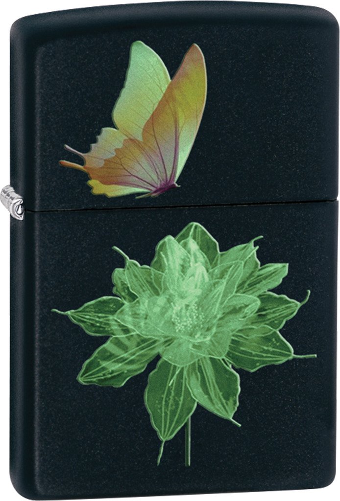 Zippo Lighter - Personalized Custom Message Engrave on Back for Butterfly Windproof Zippo Lighter #z251