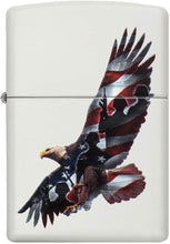 Load image into Gallery viewer, Zippo Eagle &amp; Soldier Pocket Lighter, White Matte (ZO12303), One Size
