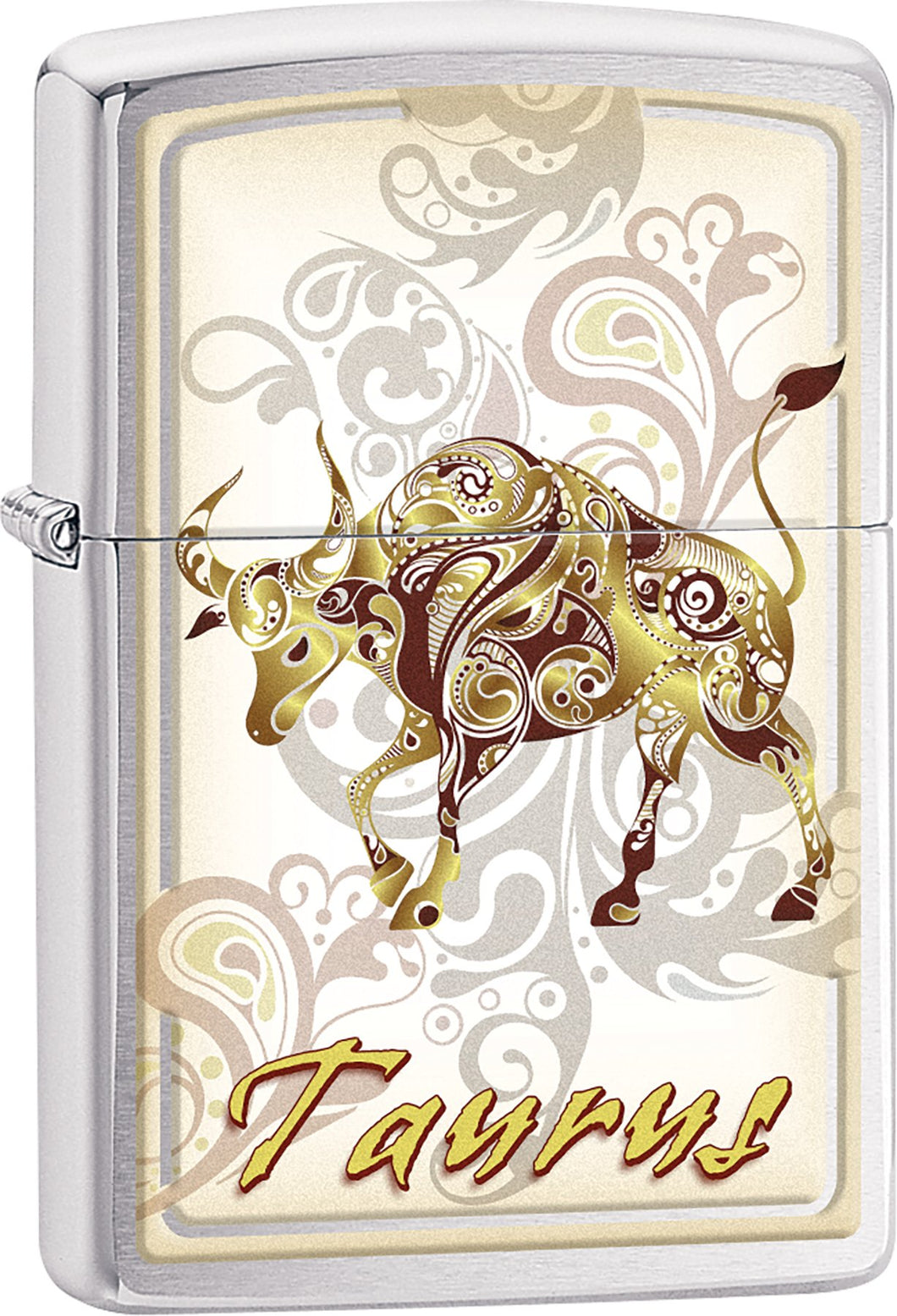 Zippo Lighter - Personalized Custom Message Engraved Windproof Astrological Sign Zodiac Lighter Brushed Chrome