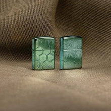 Load image into Gallery viewer, Zippo Lighter - Custom Engraved with Your Message for Cannabis Compound Design Armor High Polish Green Pocket Lighter 46313
