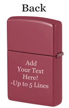 Load image into Gallery viewer, Zippo Lighter - Personalized Custom Message Engrave on Classic with Zippo Logo Windproof Lighter

