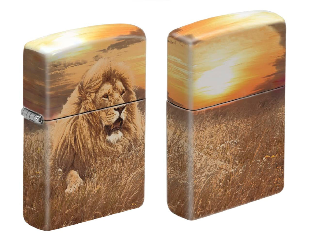 Zippo Lighter- Personalized Engrave Animals Outdoors Nature Lion 540 #Z6015