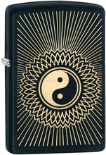 Load image into Gallery viewer, Zippo Yin Yang 2 Black Matte Pocket Lighter
