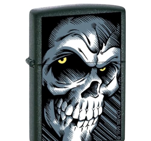 Zippo Lighter- Personalized Engrave for Fire Fighter Big Skull01