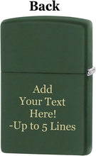 Load image into Gallery viewer, Zippo Lighter- Personalized Engrave U.S. Army Green Matte #Z5432
