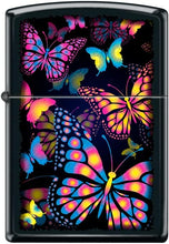 Load image into Gallery viewer, Zippo Lighter- Personalized Engrave Butterflies Black Matte #Z5467
