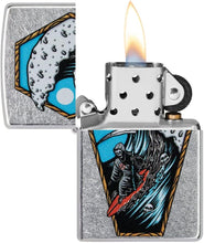 Load image into Gallery viewer, Zippo Lighter- Personalized Message for Skull Emblem Design Part1 Grim #49788
