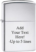 Load image into Gallery viewer, Zippo Lighter- Personalized Message for High Polish #250
