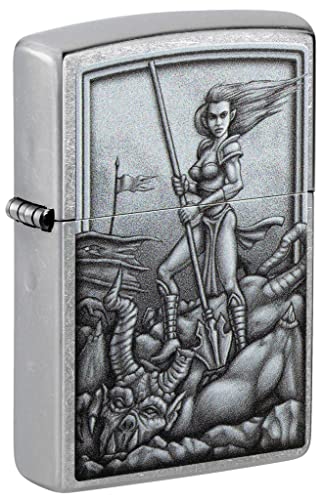 Zippo Lighter- Personalized Engrave on Viking Design Mythological Warrior 48371