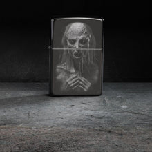 Load image into Gallery viewer, Zippo Lighter - Customized Message on Monster High Polish Black Pocket 46292
