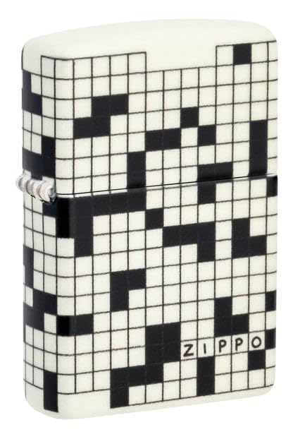Zippo Lighter - Custom Engraved with Your Message for Crossword Design 540 Color Glow in The Dark Pocket Lighter 46285