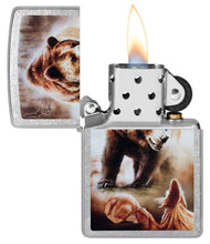 Load image into Gallery viewer, Zippo Lighter- Personalized Engrave Animals Outdoors Mazzi Grizzly Bear 48330
