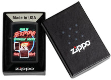 Load image into Gallery viewer, Zippo Lighter - Personalized Customize Message Engrave on Backside for Zippo Brand Design Logo Lighter (Zippo&#39;s Famous Neon Sign 48455)
