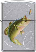 Load image into Gallery viewer, Zippo Lighter- Personalized Engrave for Bass Fishing Line Hook #Z5124
