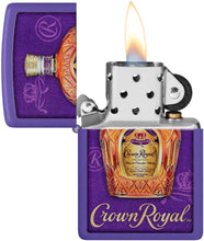 Load image into Gallery viewer, Zippo Lighter - Personalized Customize Message Engrave on Backside for Crown Royal (Crown Royal 48749)
