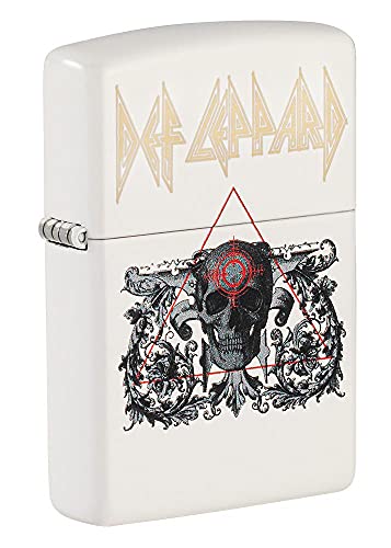 Zippo Lighter- Personalized Engrave for Skull Series2 Def Leppard Skull 49237
