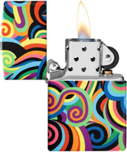 Load image into Gallery viewer, Zippo Customized Message on Rick Rietveld Glowing Swirls Glow in The Dark 46491
