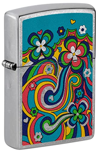 Zippo Lighter- Personalized Engrave Blossoms Flower Power Flower Power #48579