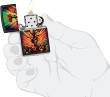 Load image into Gallery viewer, Zippo - Customized Message on Colorful Zombies Psychedelic - Black Matte 48956
