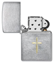Load image into Gallery viewer, Zippo Lighter - Custom Engraved with Your Message - Angel Aura Design, Engraved - Brushed Chrome 46479
