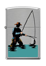 Load image into Gallery viewer, Zippo Lighter- Personalized Engrave for Catching A Fish Fisherman #Z5215
