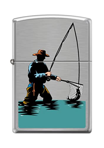 Zippo Lighter- Personalized Engrave for Catching A Fish Fisherman #Z5215