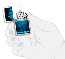 Load image into Gallery viewer, Zippo Lighter- Personalized Engrave Glow in The Dark Aliens and Spaceship 49487
