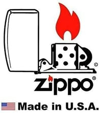 Load image into Gallery viewer, Zippo Lighter - Blue Red USA Flag Patriotic Black Matte Z1097

