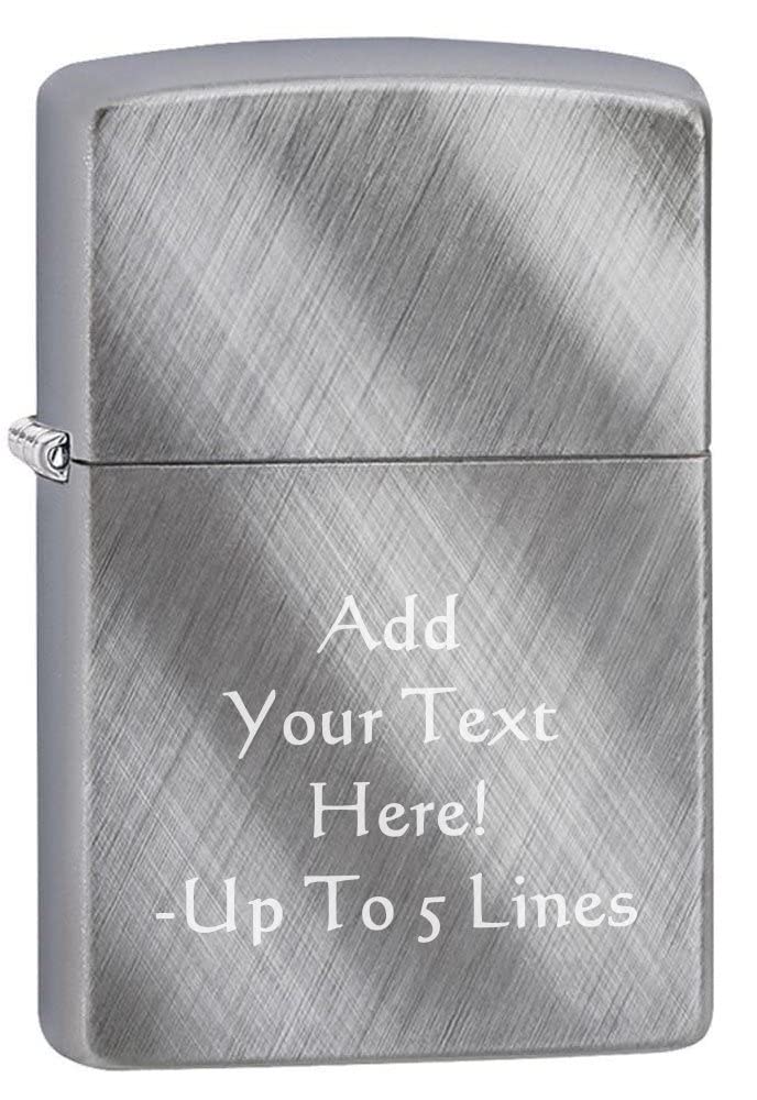Zippo Lighter - Personalized Custom Message Engrave Chrome Windproof Lighter Chrome 28182