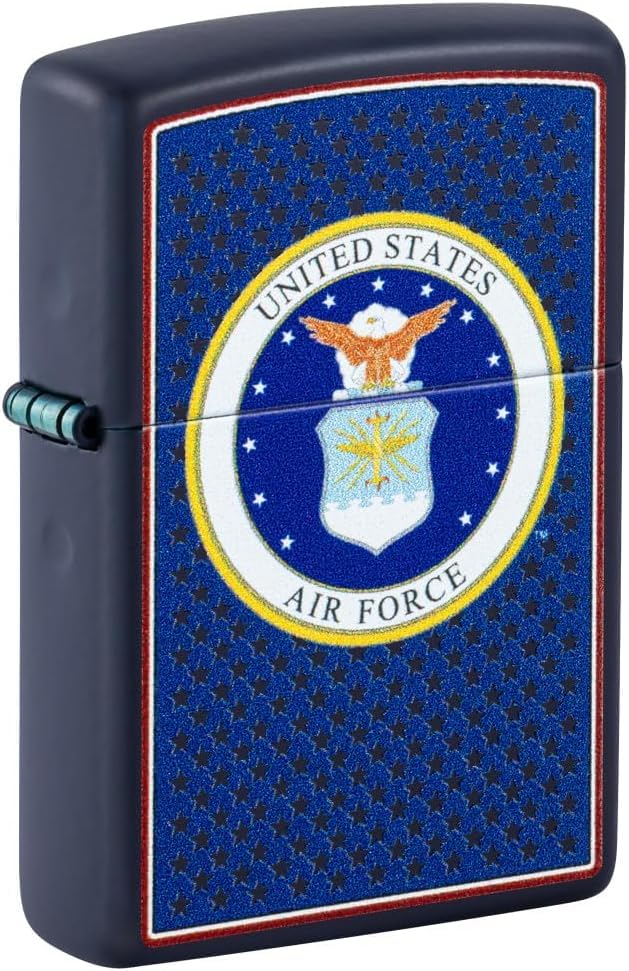 Zippo Lighter - Customized Message on U.S. Air Force™ Navy Matte Pocket 46488