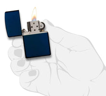 Load image into Gallery viewer, Zippo - Customize Message Engrave Matte Colors Windproof (Navy Blue) #239
