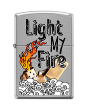 Load image into Gallery viewer, Zippo Lighter- Personalized Engrave Light My Fire Design Brushed Chrome #Z5416
