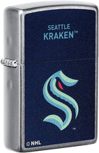 Load image into Gallery viewer, Zippo 2021 NHL Seattle-Kraken Street Chrome Pocket Lighter
