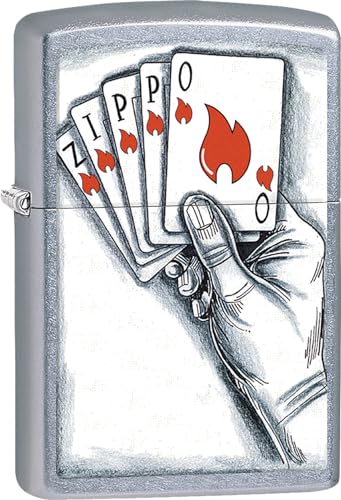 Zippo Lighter- Personalized Engrave Ace of Spades Card Game Hand Card Z355