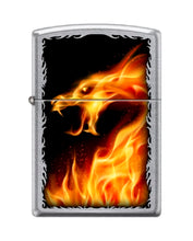 Load image into Gallery viewer, Zippo Lighter-Fire Dragon Street Chrome Windproof Lighter #Z5529
