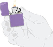 Load image into Gallery viewer, Zippo Lighter - Customize Message on Classic Smoky Lavender Logo Pocket 46681ZL
