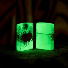 Load image into Gallery viewer, Zippo Lighter - Custom Engraved with Your Message for Love Drip Design 540 Color Glow in The Dark Pocket Lighter 46258
