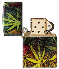 Load image into Gallery viewer, Zippo Lighter - Custom Engraved with Your Message for Fungi Fusion Design 540 Tumbled Brass Pocket Lighter 46387
