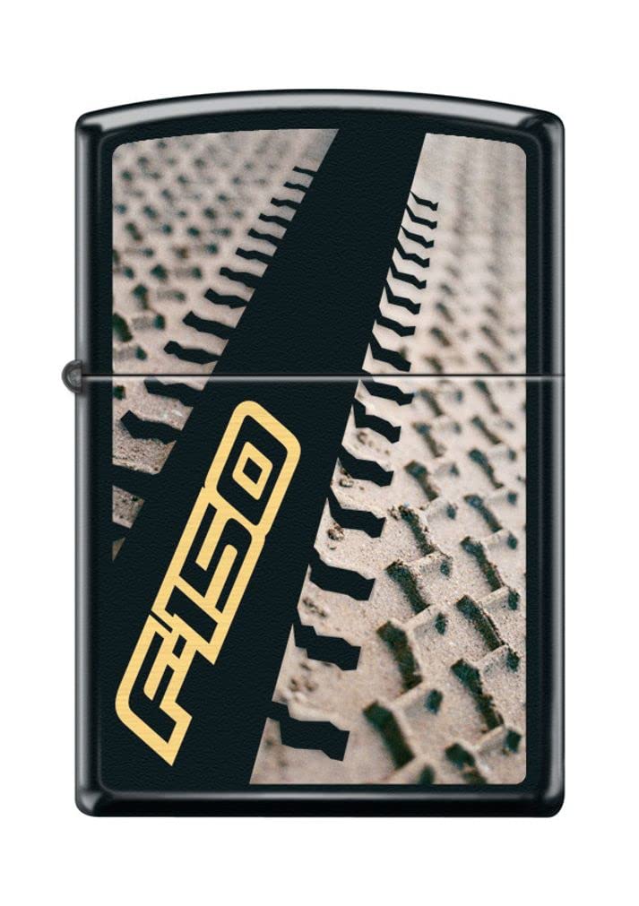 Zippo Lighter- Ford Trucks F150 Tires Black Matte Windproof Lighter #Z5223